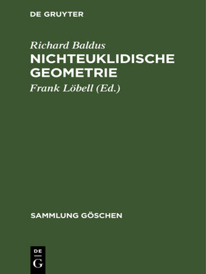 cover image of Nichteuklidische Geometrie